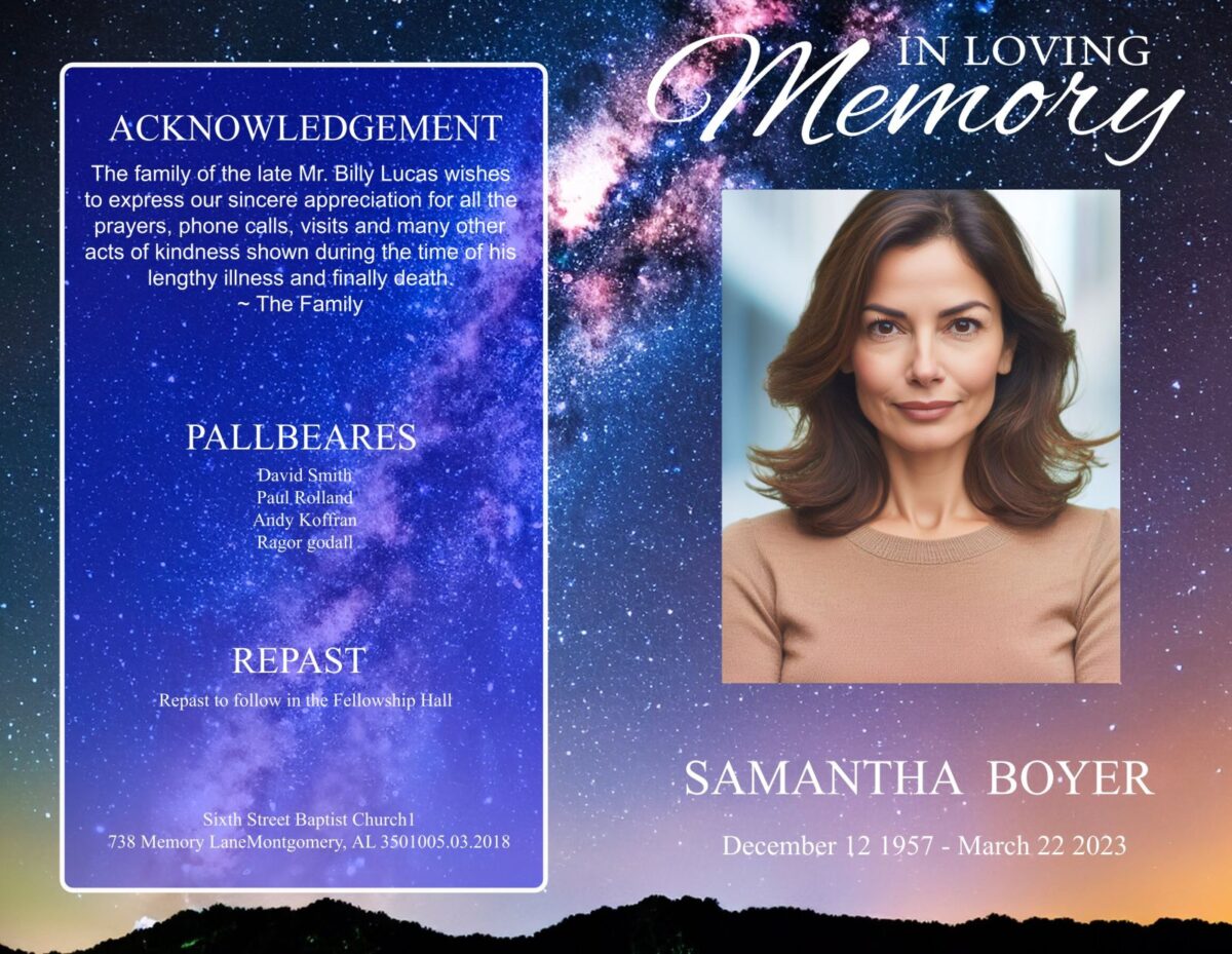 Galaxy Funeral Program - Image 4