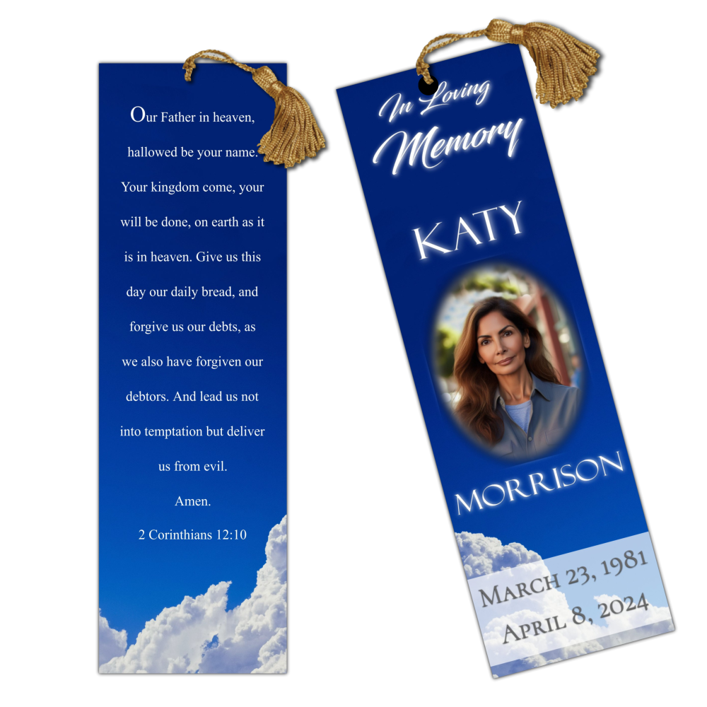 Funeral Bookmarks